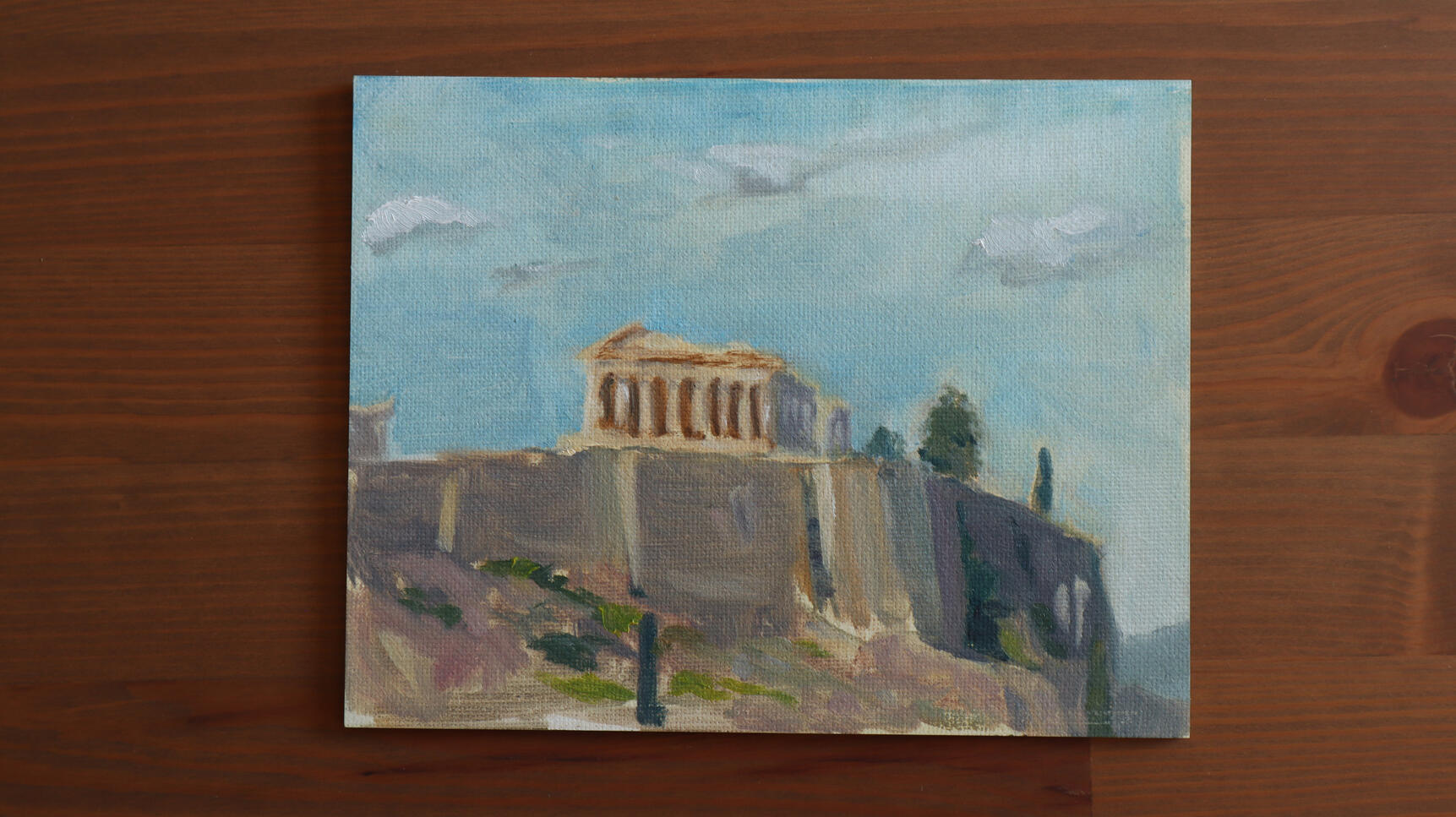 Plein Air - Athens - Oils on board